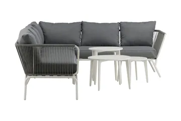 Roxo Hörnsoffa Vit - Venture Home - Utemöbler - Utegrupp - Loungegrupp