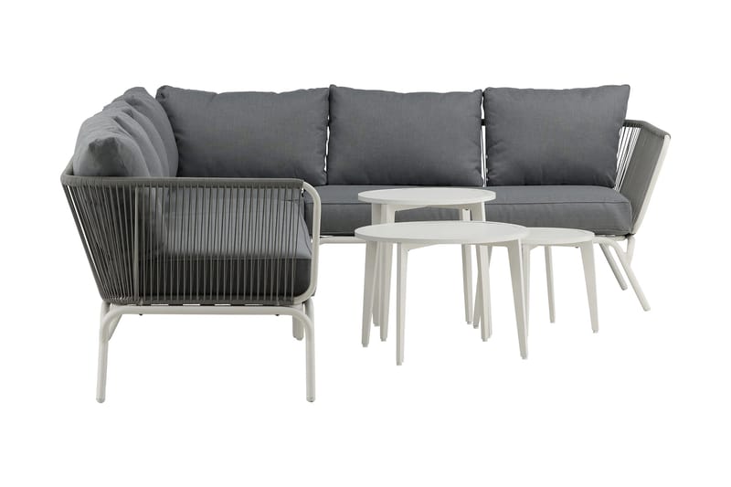 Roxo Hörnsoffa Vit - Venture Home - Utemöbler - Utegrupp - Loungegrupp
