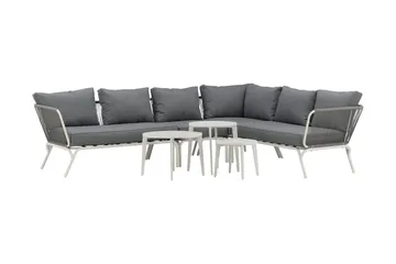 Roxo Hörnsoffa Vit - Venture Home - Utemöbler - Utegrupp - Loungegrupp