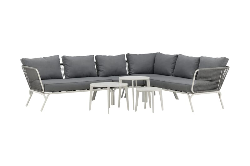 Roxo Hörnsoffa Vit - Venture Home - Utemöbler - Utegrupp - Loungegrupp