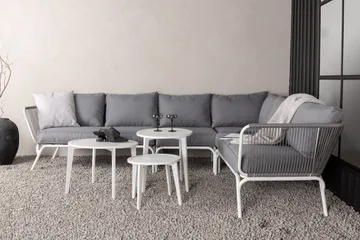 Roxo Hörnsoffa Vit - Venture Home - Utemöbler - Utegrupp - Loungegrupp