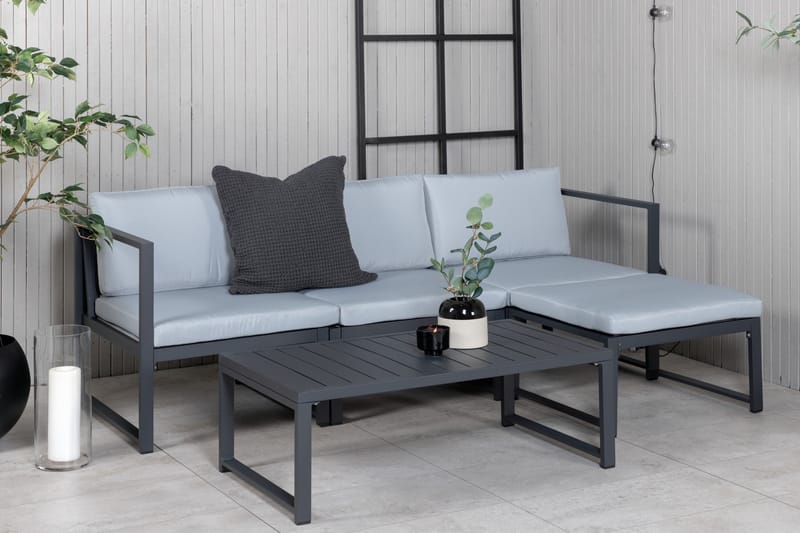 Salvador Loungegrupp Utomhus - Grå/Svart - Utemöbler - Utegrupp - Loungegrupp