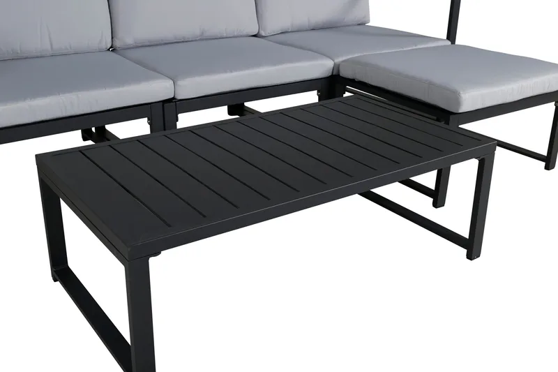 Salvador Loungegrupp Utomhus - Grå/Svart - Utemöbler - Utegrupp - Loungegrupp