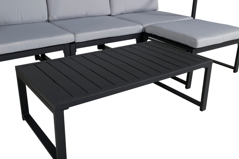 Salvador Loungegrupp Utomhus - Grå/Svart - Utemöbler - Utegrupp - Loungegrupp