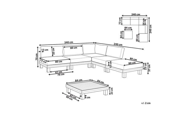 Loungegrupp Sanza - Utemöbler - Utegrupp - Loungegrupp