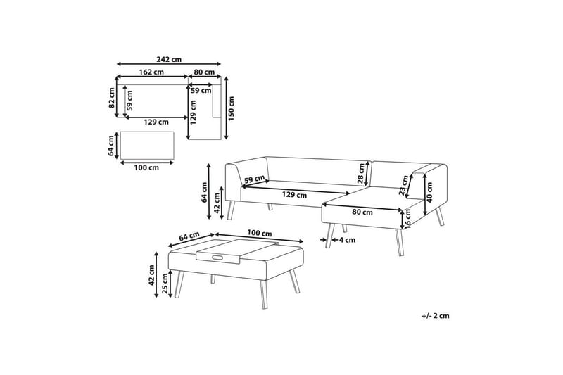 Loungegrupp Sorrivoli - Utemöbler - Utegrupp - Loungegrupp