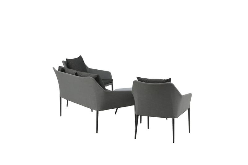 Spoga Loungegrupp Utomhus 4-sits - Svart/Grå - Utemöbler - Utegrupp - Loungegrupp