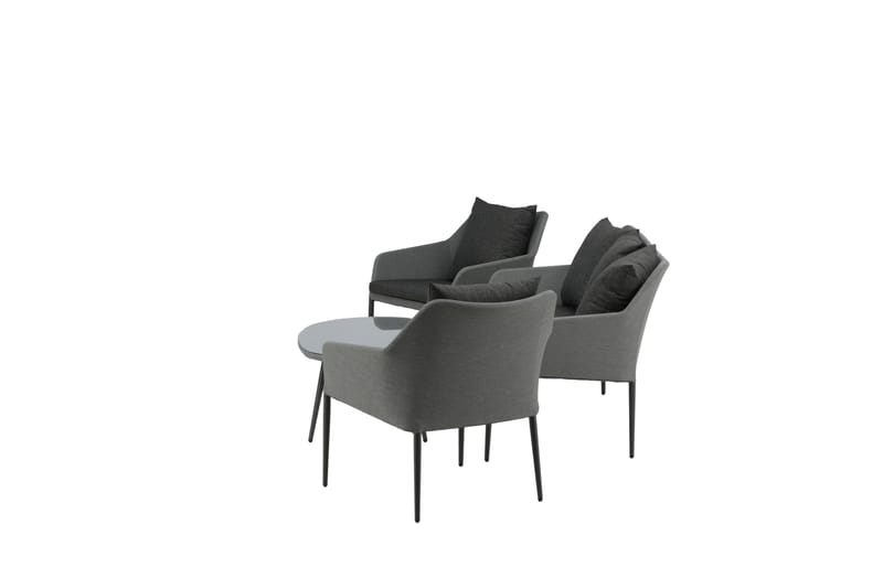 Spoga Loungegrupp Utomhus 4-sits - Svart/Grå - Utemöbler - Utegrupp - Loungegrupp