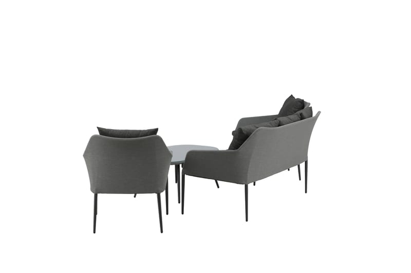 Spoga Loungegrupp Utomhus 4-sits - Svart/Grå - Utemöbler - Utegrupp - Loungegrupp