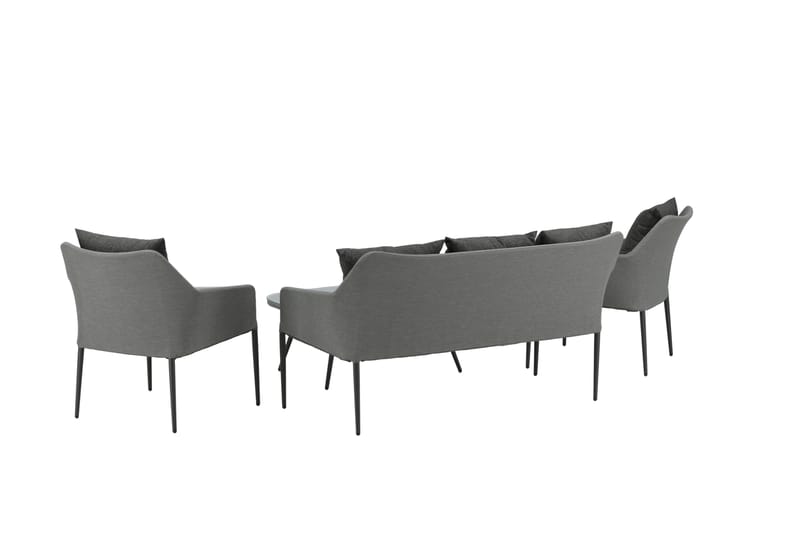 Spoga Loungegrupp Utomhus 4-sits - Svart/Grå - Utemöbler - Utegrupp - Loungegrupp