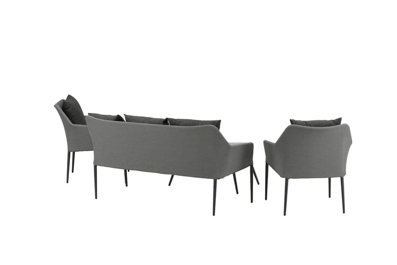 Spoga Loungegrupp Utomhus 4-sits - Svart/Grå - Utemöbler - Utegrupp - Loungegrupp