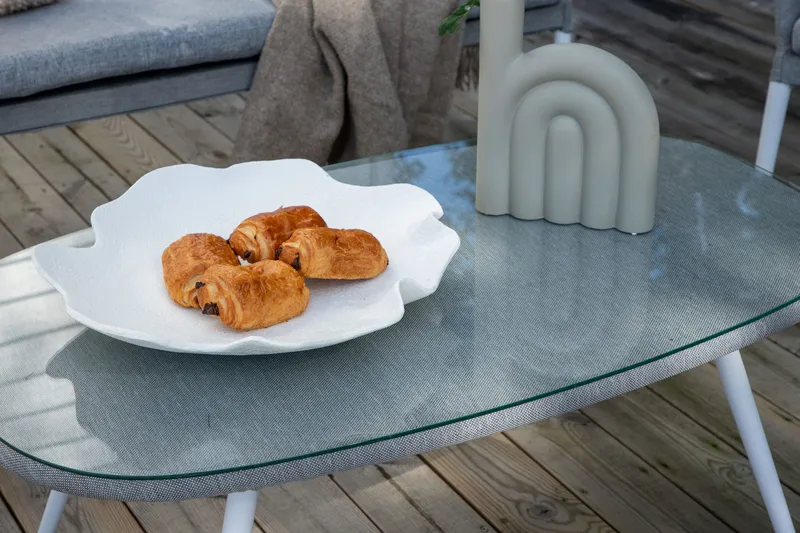 Spoga Loungegrupp Utomhus 4-sits - Vit/Grå - Utemöbler - Utegrupp - Loungegrupp