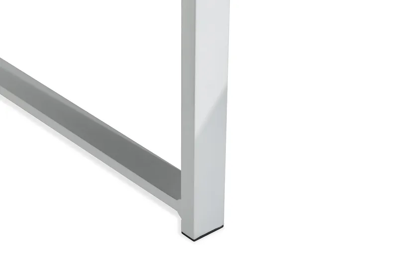 Tunis Loungegrupp Utomhus - 4-sits Loungeset Utemöbler för Uteplats - Vit / Gråa dynor - Utemöbler - Utegrupp - Loungegrupp