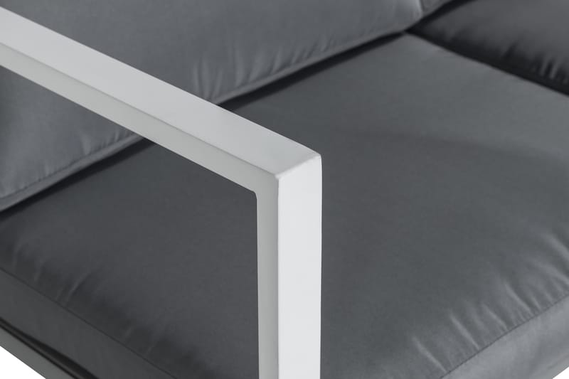 Tunis Soffgrupp - Vit / Gråa dynor - Utemöbler - Utegrupp - Loungegrupp