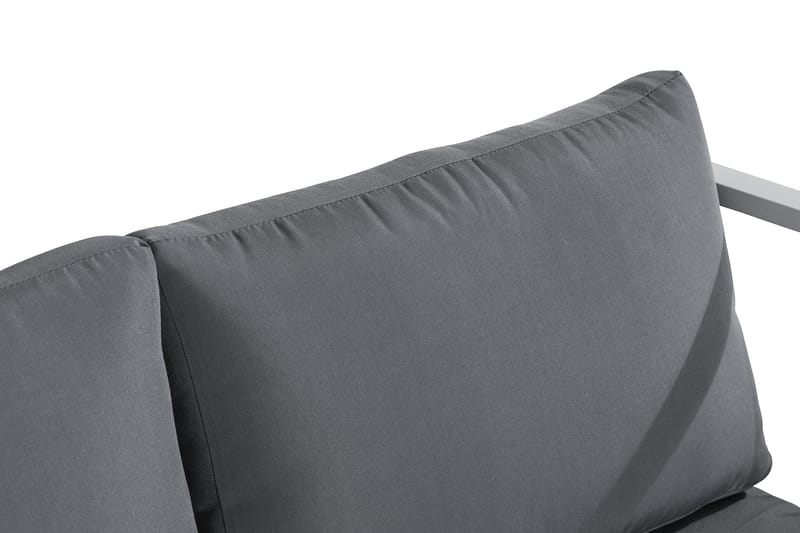 Tunis Soffgrupp - Vit / Gråa dynor - Utemöbler - Utegrupp - Loungegrupp