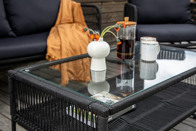 Utah Loungegrupp Utomhus 4-sits - Svart - Utemöbler - Utegrupp - Loungegrupp