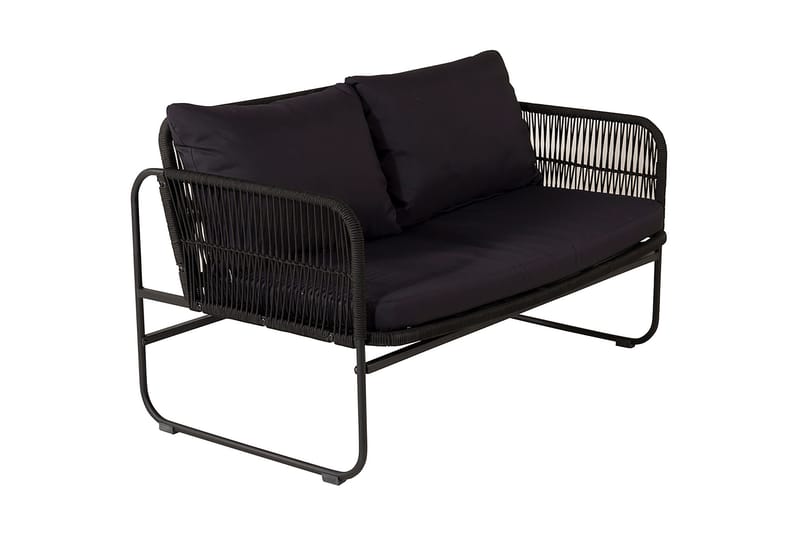 Utah Loungegrupp Utomhus 4-sits - Svart - Utemöbler - Utegrupp - Loungegrupp