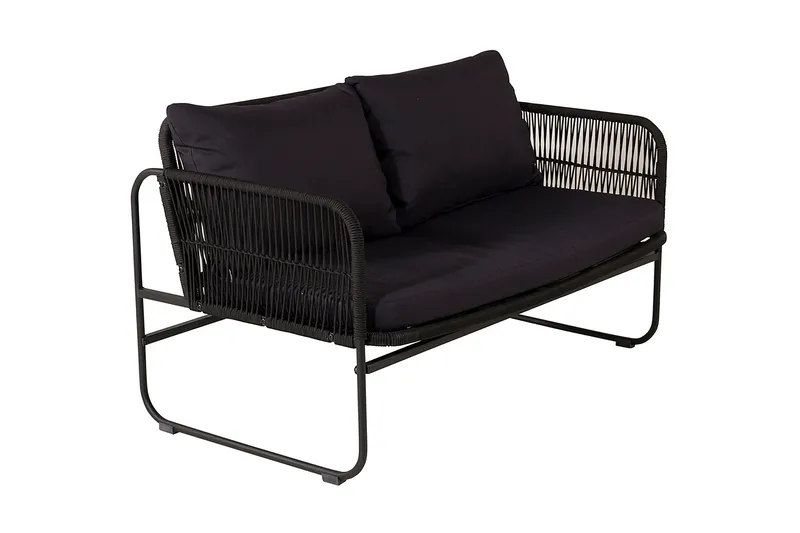 Utah Loungegrupp Utomhus 4-sits - Svart - Utemöbler - Utegrupp - Loungegrupp