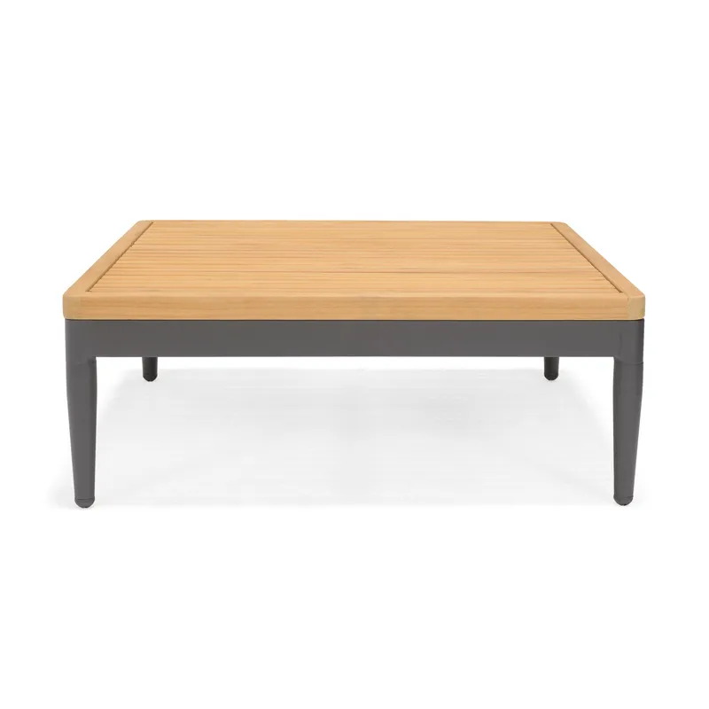 Utomhusset TOPAZ dagbädd + vänster/höger 2-sitssoffa + soffbord 73 cm - magnesiumgrå - Utemöbler - Utegrupp - Loungegrupp