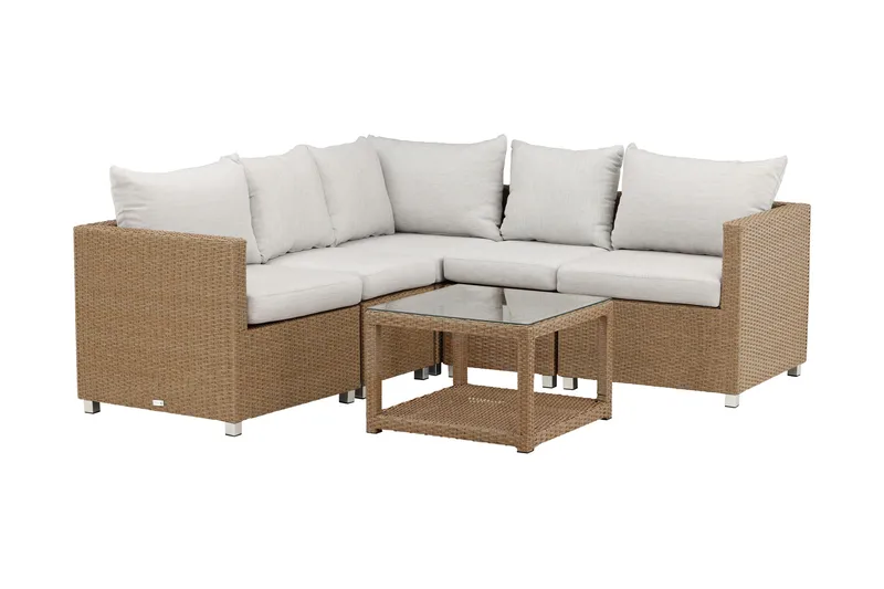 Vamos Loungegrupp Utomhus - Beige/Natur - Utemöbler - Utegrupp - Loungegrupp