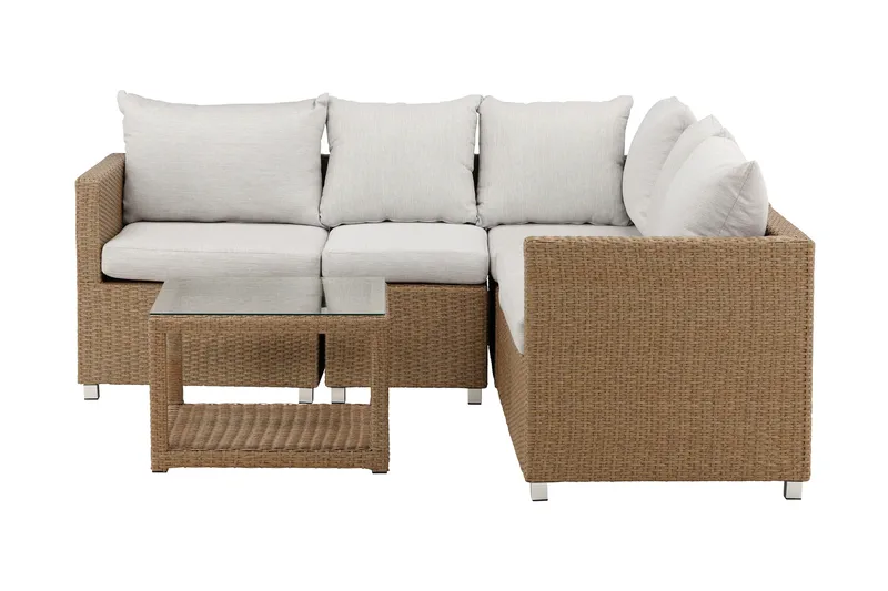 Vamos Loungegrupp Utomhus - Beige/Natur - Utemöbler - Utegrupp - Loungegrupp