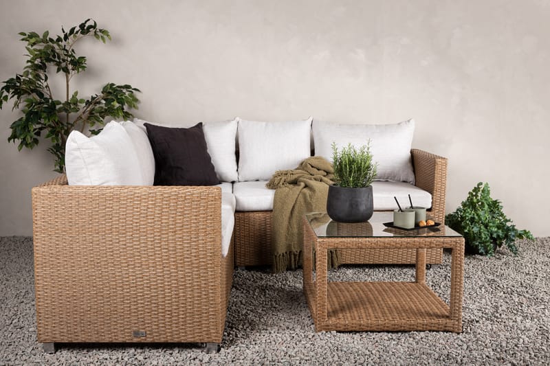 Vamos Loungegrupp Utomhus - Beige/Natur - Utemöbler - Utegrupp - Loungegrupp