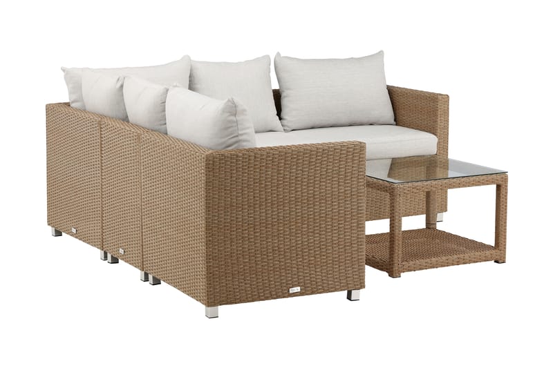 Vamos Loungegrupp Utomhus - Beige/Natur - Utemöbler - Utegrupp - Loungegrupp