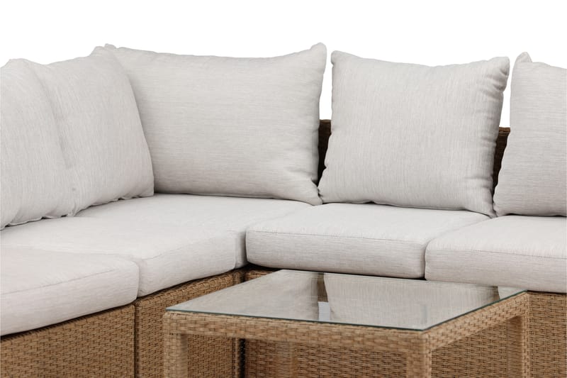 Vamos Loungegrupp Utomhus - Beige/Natur - Utemöbler - Utegrupp - Loungegrupp
