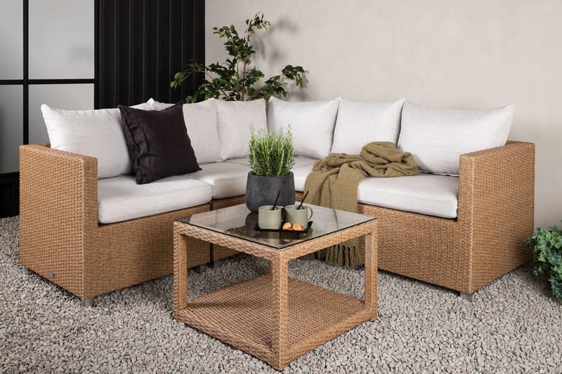 Vamos Loungegrupp Utomhus - Beige/Natur - Utemöbler - Utegrupp - Loungegrupp