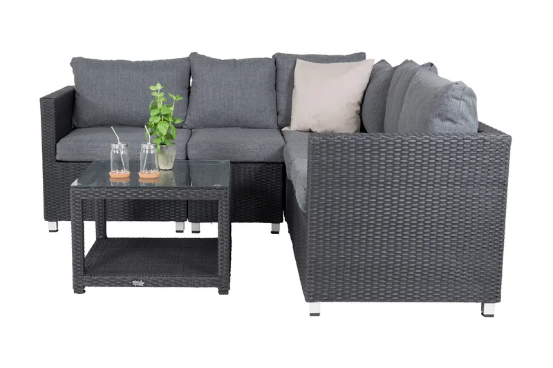 Vamos Loungegrupp Utomhus - Svart - Utemöbler - Utegrupp - Loungegrupp