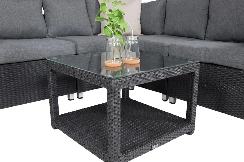 Vamos Loungegrupp Utomhus - Svart - Utemöbler - Utegrupp - Loungegrupp