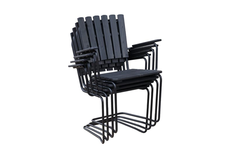 Vaxholm Matgrupp Utomhus Rund - Kaffesvart/Grå - Utemöbler - Utegrupp - Loungegrupp