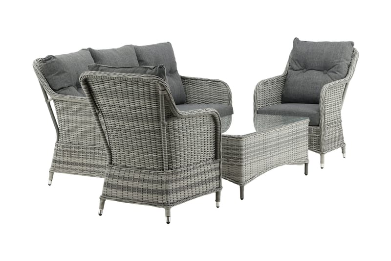 Vikelund Loungegrupp Utomhus - Grå - Utemöbler - Utegrupp - Loungegrupp