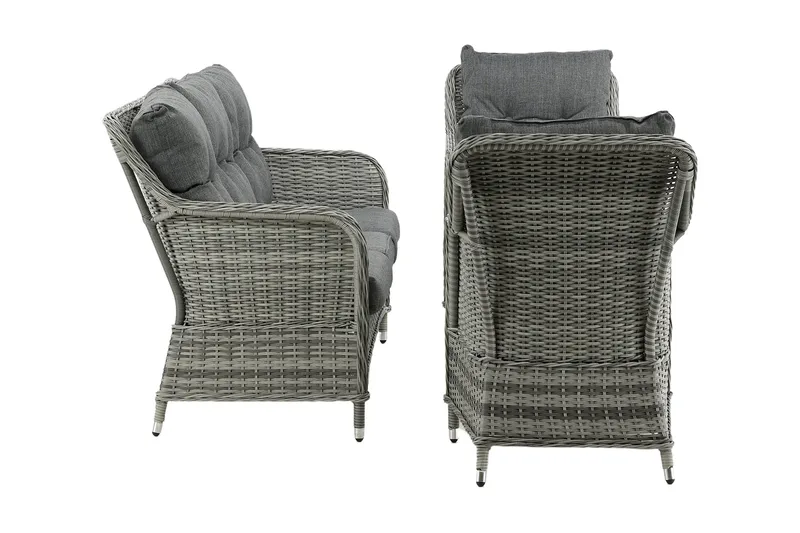 Vikelund Loungegrupp Utomhus - Grå - Utemöbler - Utegrupp - Loungegrupp