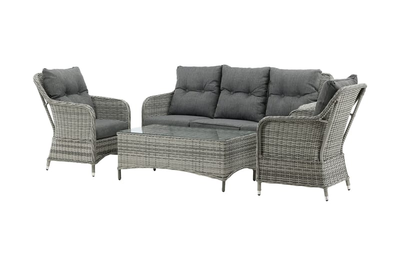 Vikelund Loungegrupp Utomhus - Grå - Utemöbler - Utegrupp - Loungegrupp