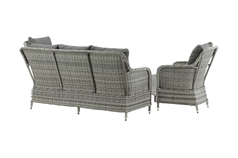 Vikelund Loungegrupp Utomhus - Grå - Utemöbler - Utegrupp - Loungegrupp