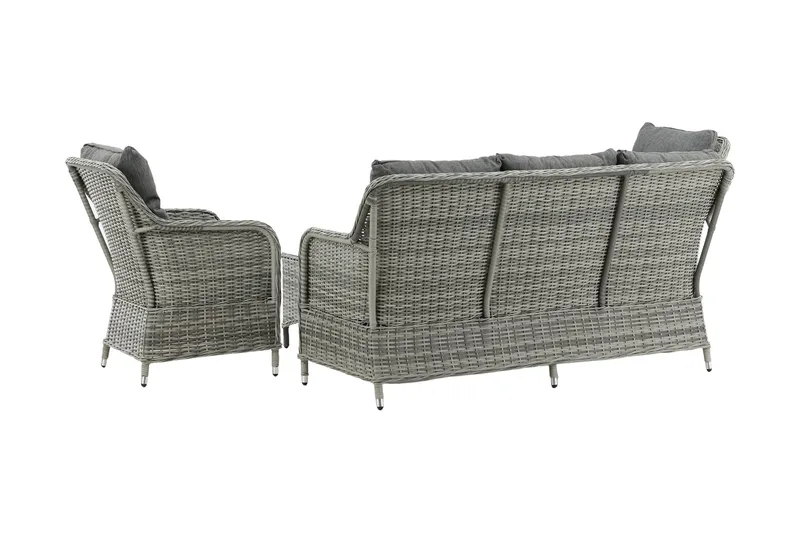 Vikelund Loungegrupp Utomhus - Grå - Utemöbler - Utegrupp - Loungegrupp