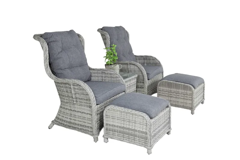 Vikelund Loungegrupp Utomhus - Grå - Utemöbler - Utegrupp - Loungegrupp