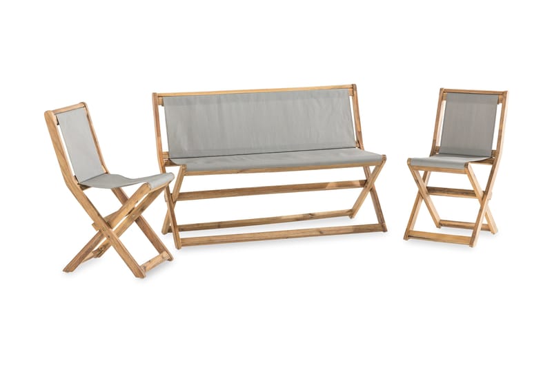 Vikning Soffgrupp Utomhus - Akacia - Utemöbler - Utegrupp - Loungegrupp