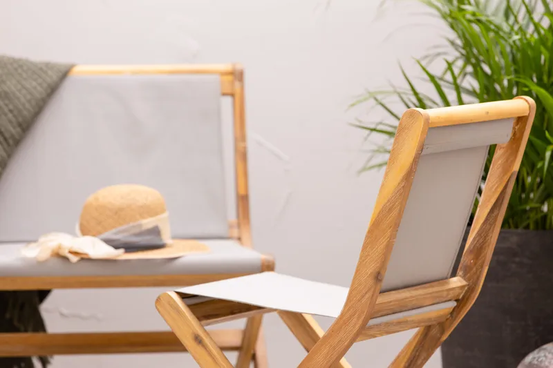 Vikning Soffgrupp Utomhus - Akacia - Utemöbler - Utegrupp - Loungegrupp