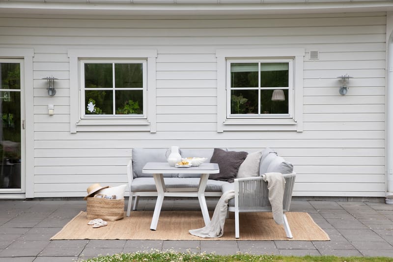 VIRYA HörnLoungegrupp Utomhus med Dynor Grå - Venture Home - Utemöbler - Utegrupp - Loungegrupp