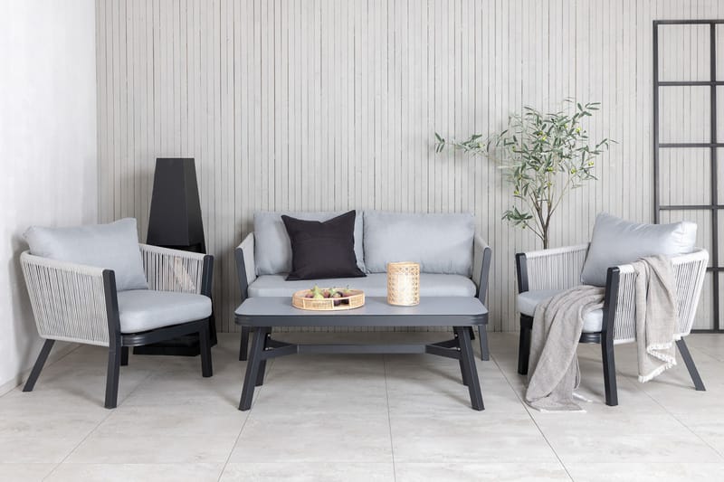Virya Loungegrupp Utomhus 4-sits - Vit - Utemöbler - Utegrupp - Loungegrupp
