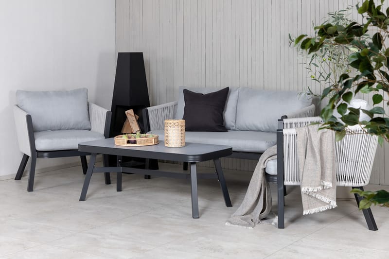 Virya Loungegrupp Utomhus 4-sits - Vit - Utemöbler - Utegrupp - Loungegrupp