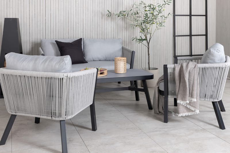 Virya Loungegrupp Utomhus 4-sits - Vit - Utemöbler - Utegrupp - Loungegrupp