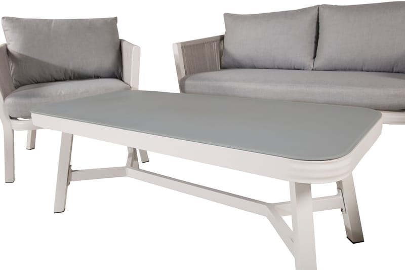 Virya Loungegrupp Utomhus 4-sits - Vit - Utemöbler - Utegrupp - Loungegrupp