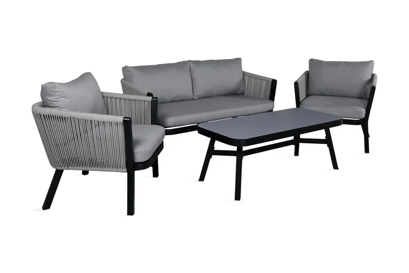 Virya Loungegrupp Utomhus 4-sits - Vit - Utemöbler - Utegrupp - Loungegrupp