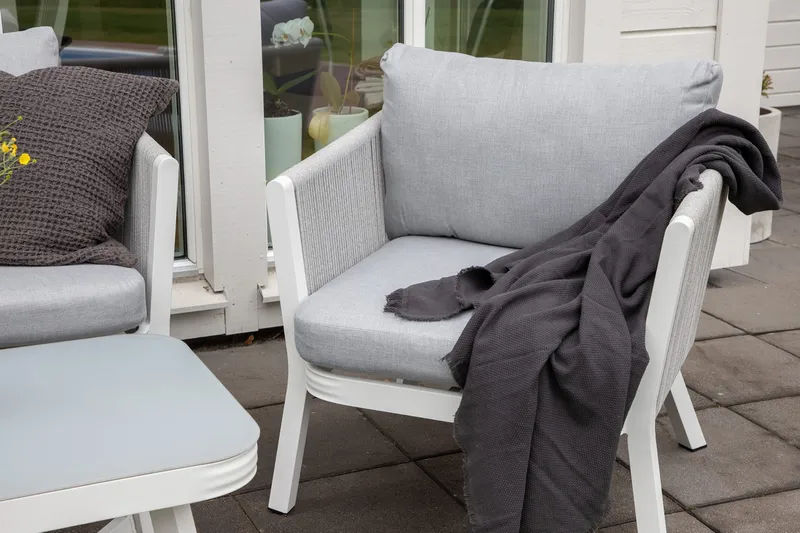 Virya Loungegrupp Utomhus 4-sits - Vit - Utemöbler - Utegrupp - Loungegrupp