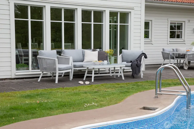 Virya Loungegrupp Utomhus 4-sits - Vit - Utemöbler - Utegrupp - Loungegrupp