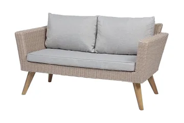 Vittoria Loungegrupp Utomhus 91 cm - Brun - Utemöbler - Utegrupp - Loungegrupp