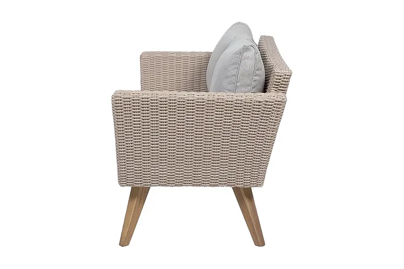 Vittoria Loungegrupp Utomhus 91 cm - Brun - Utemöbler - Utegrupp - Loungegrupp